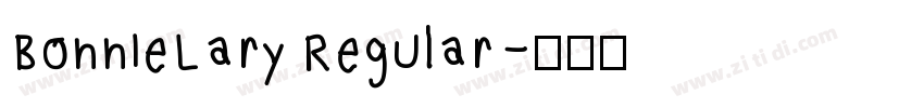 BonnieLary Regular字体转换